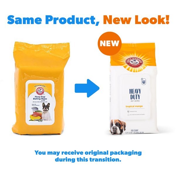 Arm & Hammer Products Mango Heavy Duty Bathing Dog Wipes