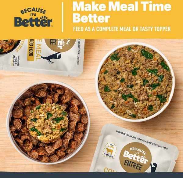 Because It's Better Entree Complete Meal Lamb Stew Wet Dog Food