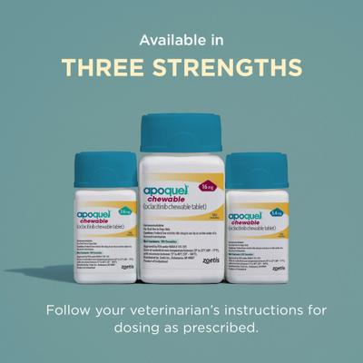 Show full view: Apoquel (oclacitinib chewable tablet) Chewable for Dogs, 16mg, 30 tablets slide 8 of 11
