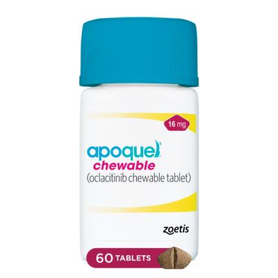 Show full view: Apoquel (oclacitinib chewable tablet) Chewable for Dogs, 16mg, 60 tablets slide 1 of 11
