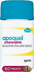 Apoquel (oclacitinib chewable tablet) Chewable for Dogs, 3.6mg, 60 tablets