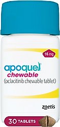 Apoquel (oclacitinib chewable tablet) Chewable for Dogs, 16mg, 30 tablets