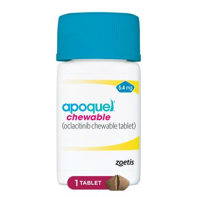 Show full view: Apoquel (oclacitinib chewable tablet) Chewable for Dogs, 5.4mg, 1 tablet slide 1 of 11
