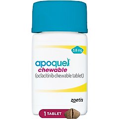 Apoquel (oclacitinib chewable tablet) Chewable for Dogs, 3.6mg, 1 tablet