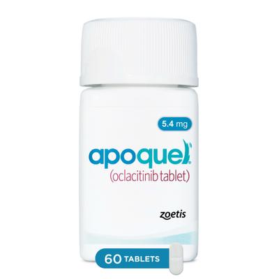 Show full view: Apoquel (oclacitinib) Tablets for Dogs, 5.4-mg, 60 tablets slide 1 of 13