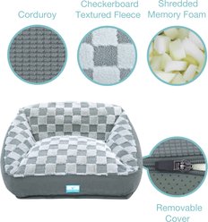 Cozy Tails Premium Orthopedic Memory Foam Sofa Dog Bed, Grey, Large slide 2 of 4