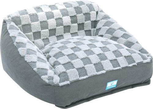 Show full view: Cozy Tails Premium Orthopedic Memory Foam Sofa Dog Bed, Grey, Large slide 4 of 4