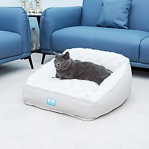 Cozy Tails Premium Orthopedic Memory Foam Sofa Dog Bed, Beige, Large