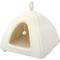 Show in main carousel: Cozy Tails Pyramid House Cat & Dog Bed with Removable Cover, Beige, One Size slide 2 of 7