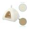 Show in main carousel: Cozy Tails Pyramid House Cat & Dog Bed with Removable Cover, Beige, One Size slide 3 of 7