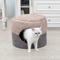 Show in main carousel: Cozy Tails 2-In-1 Cuddler Dog Bed, Tan, One Size slide 3 of 8