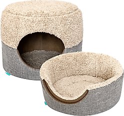 Cozy Tails 2-In-1 Cuddler Dog Bed, Tan, One Size