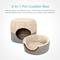 Show in main carousel: Cozy Tails 2-In-1 Cuddler Dog Bed, Tan, One Size slide 2 of 8