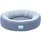 Show in main carousel: Cozy Tails Donut Cooling Gel Pad Cushion Sofa Dog Bed with Removable Cover, Navy, Small slide 4 of 6