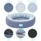 Show in main carousel: Cozy Tails Donut Cooling Gel Pad Cushion Sofa Dog Bed with Removable Cover, Navy, Small slide 3 of 6