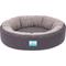 Show in main carousel: Cozy Tails Donut Cooling Gel Pad Cushion Sofa Dog Bed with Removable Cover, Grey, Small slide 3 of 6