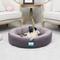 Show in main carousel: Cozy Tails Donut Cooling Gel Pad Cushion Sofa Dog Bed with Removable Cover, Grey, Small slide 1 of 6