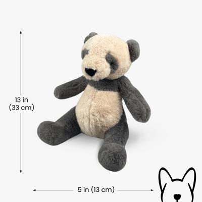 Show full view: Nandog My BFF Pandy The Bear Dog Toy, Gray, 10 x 5 inches slide 3 of 6