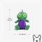 Show in main carousel: Nandog My BFF Dino Mini Dog & Cat Toys, Green, 3 count, 5 x 2 inches slide 4 of 8