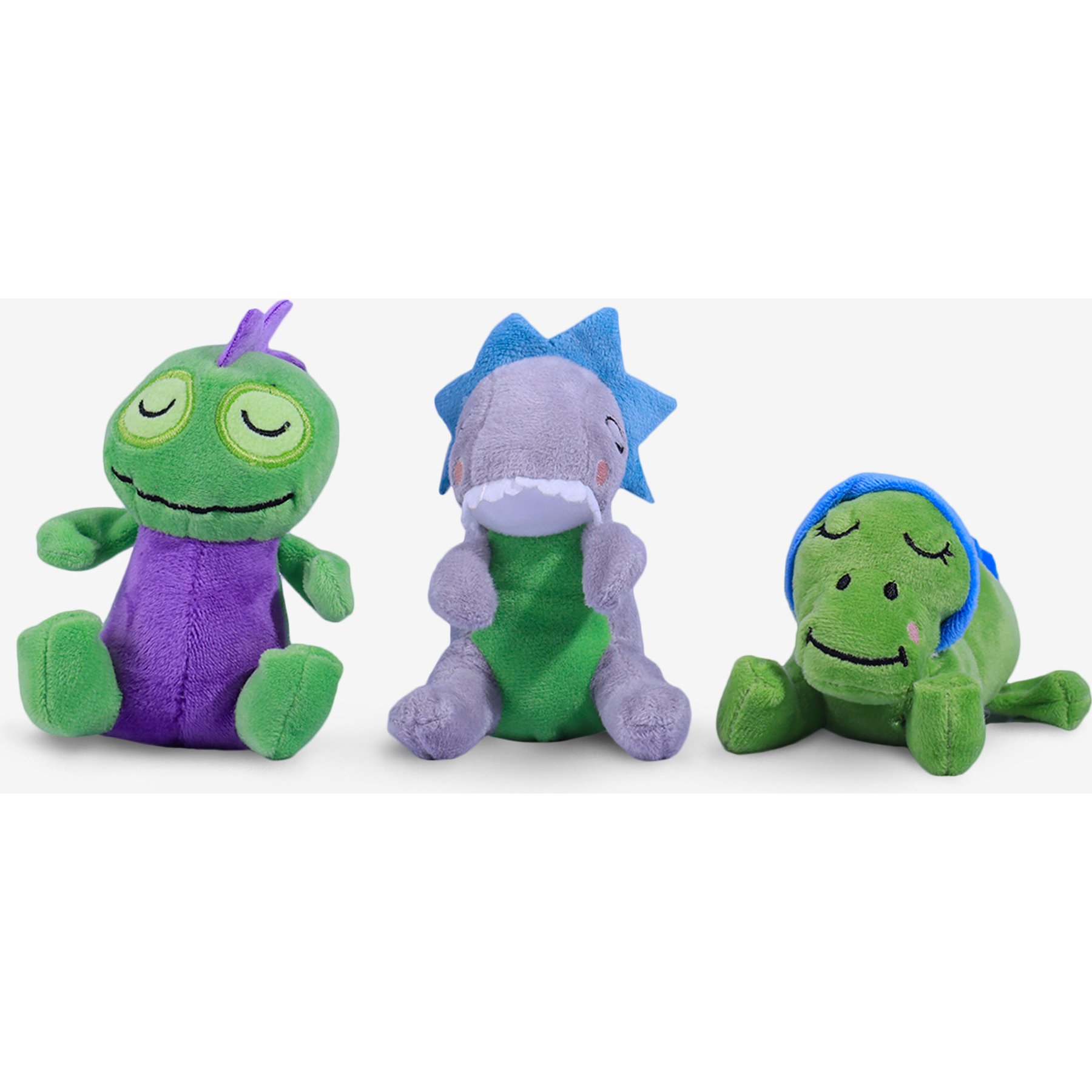 Nandog My BFF Dino Mini Dog & Cat Toys, Green, 3 count, 5 x 2 inches