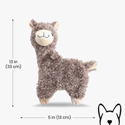 Nandog My BFF Lulu The Alpaca Dog Toy, Brown