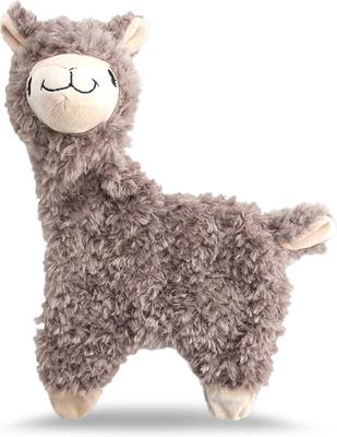 Nandog My BFF Lulu The Alpaca Dog Toy, Brown