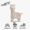Show in main carousel: Nandog My BFF The Alpaca Dog Toy, Beige, 10 x 5 inches slide 3 of 6