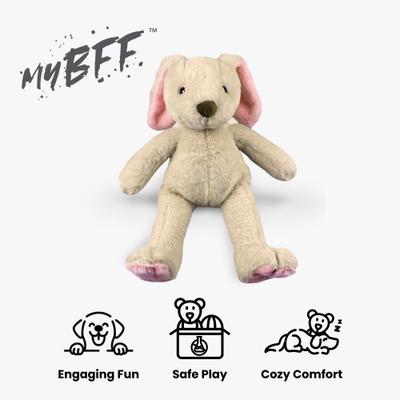 Show full view: Nandog My BFF Hopper The Bunny Dog Toy, White, 10 x 5 inches slide 2 of 5