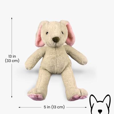 Show full view: Nandog My BFF Hopper The Bunny Dog Toy, White, 10 x 5 inches slide 3 of 5