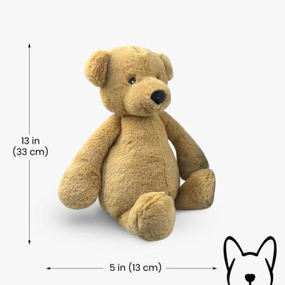 Show full view: Nandog My BFF Caramel The Bear Dog Toy, Beige, 10 x 5 inches slide 4 of 7