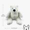Show in main carousel: Nandog My BFF Frost The Bear Dog Toy, White, 10 x 5 inches slide 5 of 6