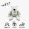 Show in main carousel: Nandog My BFF Frost The Bear Dog Toy, White, 10 x 5 inches slide 3 of 6