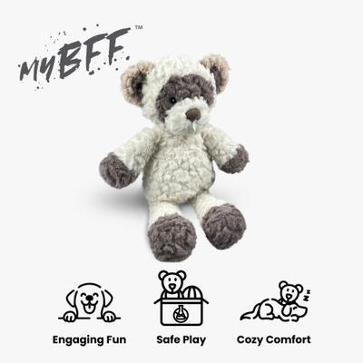 Show full view: Nandog My BFF Bandit The Raccoon Dog Toy, Pink, 13 x 5 inches slide 2 of 6