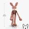 Show in main carousel: Nandog My BFF Bramble The Bunny Dog Toy, Pink, 30 x 10 inches slide 3 of 5