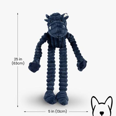 Show full view: Nandog My BFF Tank The Hippo Dog Toy, Blue slide 3 of 4