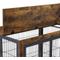 Show in main carousel: Cesicia Wheeled Dog Kennel, Rustic Brown, 31.50 x 22.05 x 24.80-in slide 4 of 7