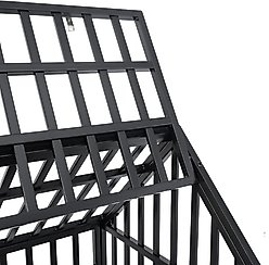 Cesicia Heavy Duty Dog Kennel, Black, 47.24 x 29.00 x 48.43-in slide 2 of 8