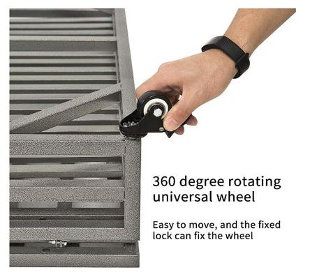 Show full view: Cesicia Heavy Duty Dog Kennel, Black, 47.24 x 29.00 x 48.43-in slide 3 of 8