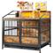 Show in main carousel: Cesicia Wooden Dog Kennel, Black Brown, 31.50 x 19.69 x 29.92-in slide 6 of 7