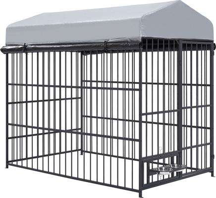 Show full view: Cesicia Outdoor Dog Kennel, Black, 78.70 x 47.01 x 71.26-in slide 4 of 6