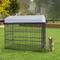 Show in main carousel: Cesicia Outdoor Dog Kennel, Black, 78.70 x 47.01 x 71.26-in slide 3 of 6
