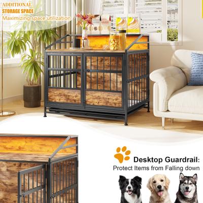 Show full view: jansno Multi-function Furniture Style Dog Crate with Storage slide 3 of 8