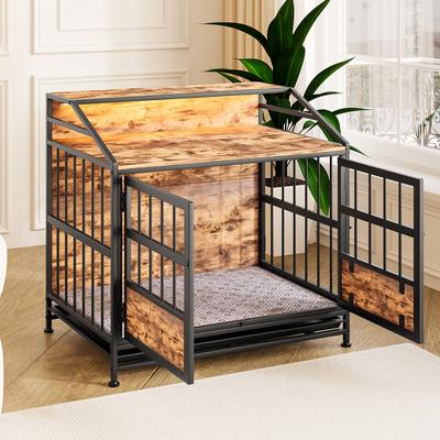 Show full view: jansno Multi-function Furniture Style Dog Crate with Storage slide 6 of 8