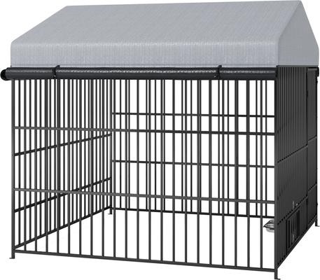 Show full view: Cesicia Outdoor Dog Kennel, Black Gray, 78.7 x 78.74 x 76.42-in slide 4 of 8
