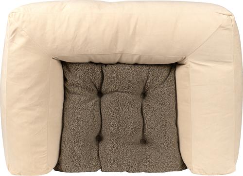 Show full view: Carolina Pet Couch Dog Bed with Removable Cover, Bone, Small slide 6 of 9
