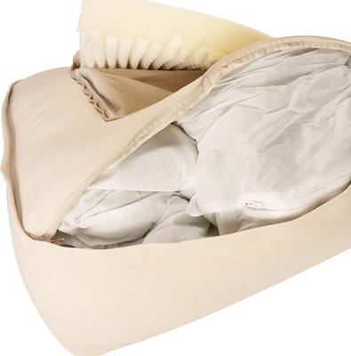 Show full view: Carolina Pet Couch Dog Bed with Removable Cover, Bone, Small slide 7 of 9