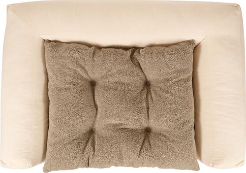 Show full view: Carolina Pet Couch Dog Bed with Removable Cover, Bone, Large slide 6 of 9