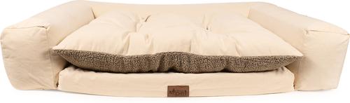 Show full view: Carolina Pet Couch Dog Bed with Removable Cover, Bone, Large slide 3 of 9