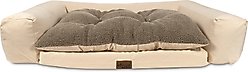 Carolina Pet Couch Dog Bed with Removable Cover, Bone, Large