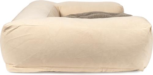Show full view: Carolina Pet Couch Dog Bed with Removable Cover, Bone, Small slide 4 of 9